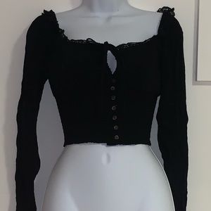 Forever 21 Victorian Black Top